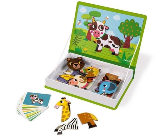 Детска магнитна книга Janod - Животни