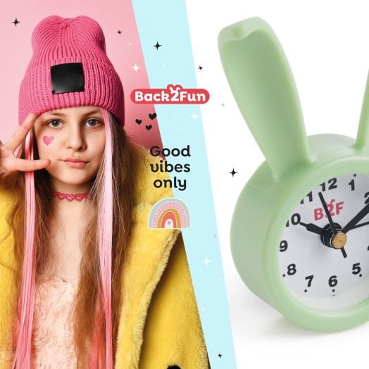 Будилник Miquelrius Back2Fun - Зайче, зелен