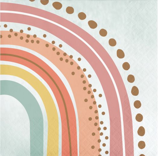 Салфетки Creative Party - Boho Rainbow Beverage, 16 бр.