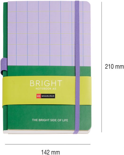 Тефтер Miquelrius Bright A5, зелен