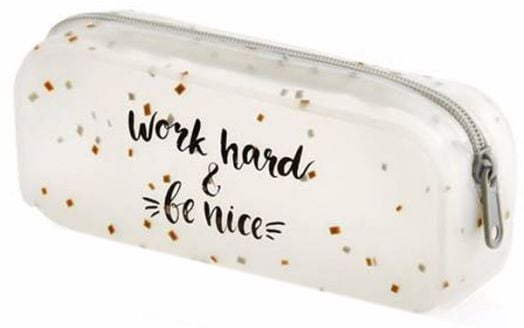 Силиконов несесер Miquelrius Back2Fun - Work Hard & Be Nice