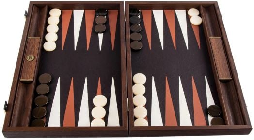 Табла Manopoulos с отделения - крокодилска кожа, кафява