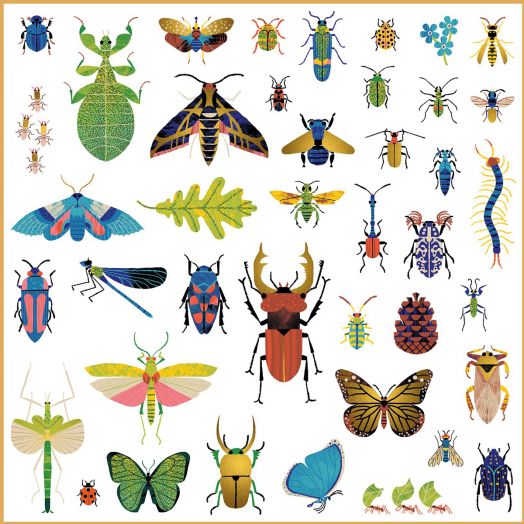 Стикери Djeco - Насекоми, 160 бр.