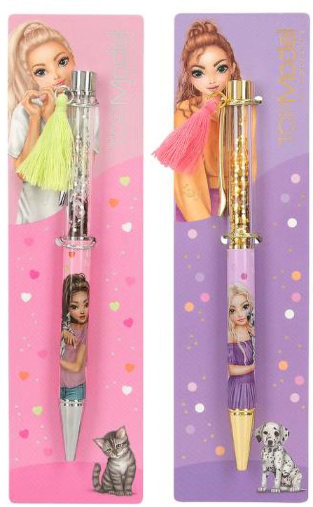 Химикалка с конфети и пискюл Top Model