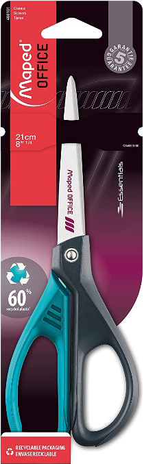 Ножица Maped Essentials Deco, тюркоазена, 21 см.