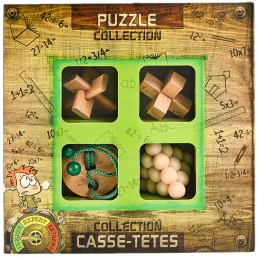 Комплект 3D дървени пъзели Eureka - Junior