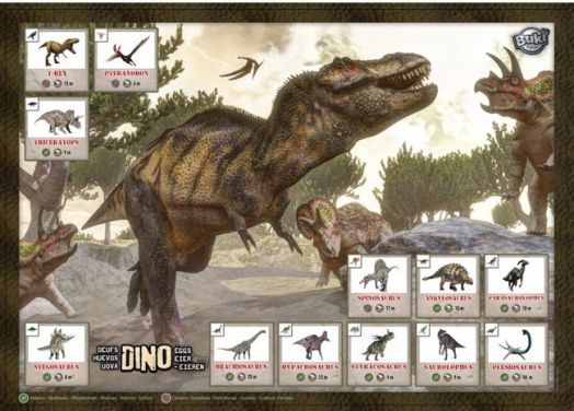 Игрален комплект Buki - Мега дино яйце за откриване, с 12 динозаври