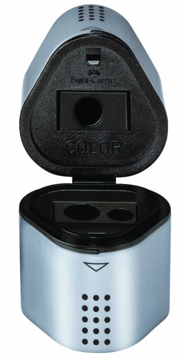 Острилка Faber-Castell Grip Trio, сива