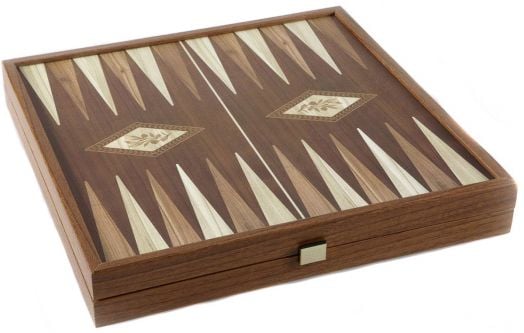 Шах и табла Manopoulos - Орех реплика, 27 х 27 см.