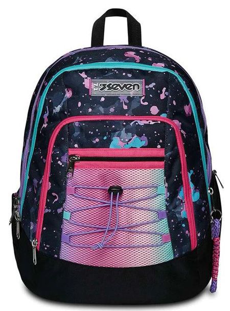 Ученическа раница Seven Advance Fluo String Girl с три отделения