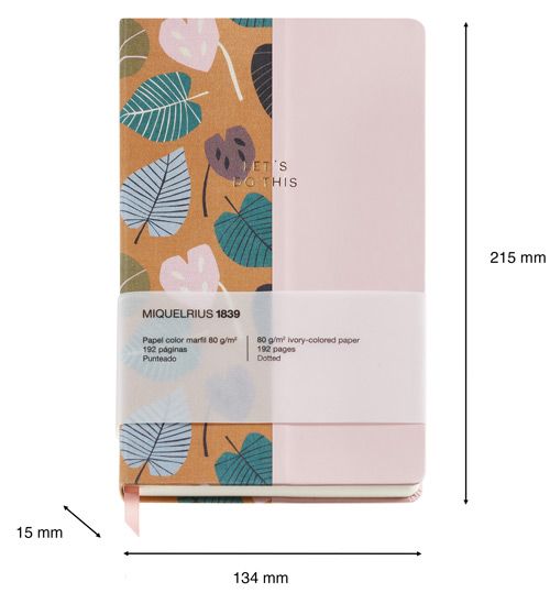 Тефтер Miquelrius Autumn Leaves Ochre-Pink