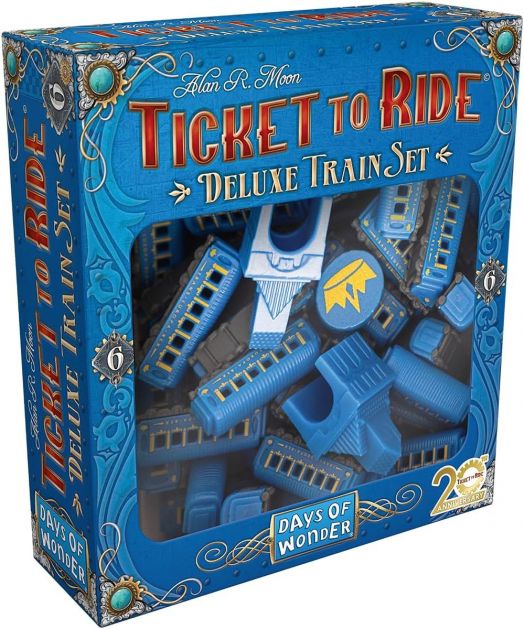 Разширение за настолна игра Ticket to Ride: Deluxe Train Set - Blue