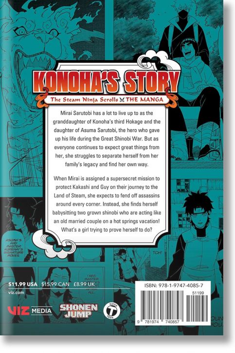 Naruto: Konoha's Story - The Steam Ninja Scrolls: The Manga, Vol. 1
