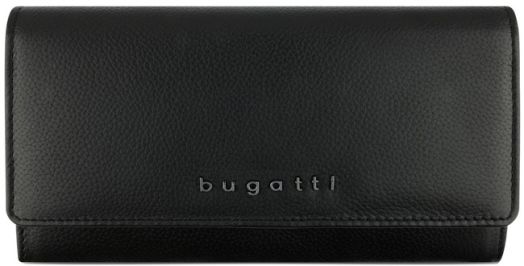 Дамски портфейл Bugatti Bella Ladies Flip Long Wallet, черен