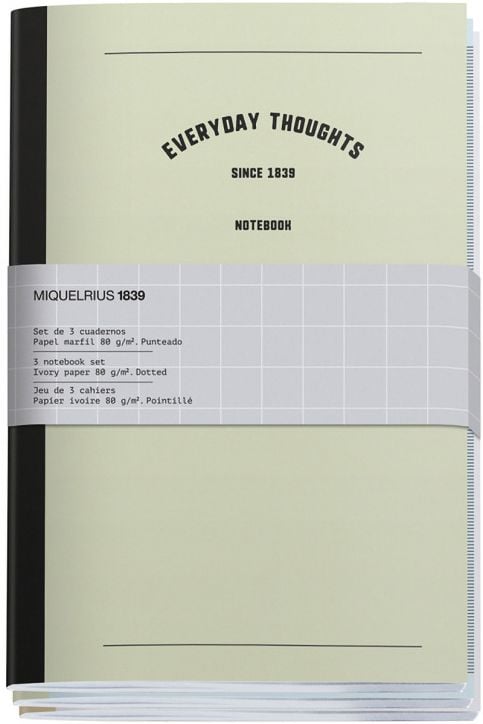 Комплект от 3 тетрадки Miquelrius Back2Basics