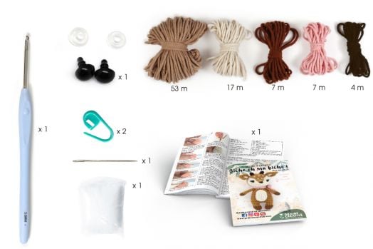 Комплект за плетене Амигуруми Graine Creative - Елен 17 см.