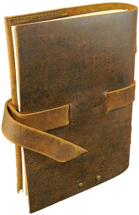 Кожен тефтер Lamali Enki, 16 х 24 см.