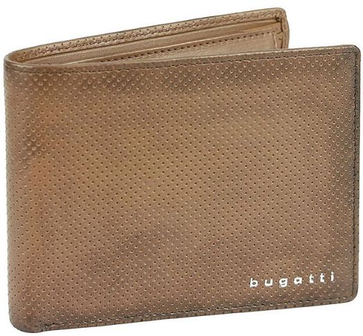 Портфейл Bugatti Perfo с монетник 9CC, кафяв