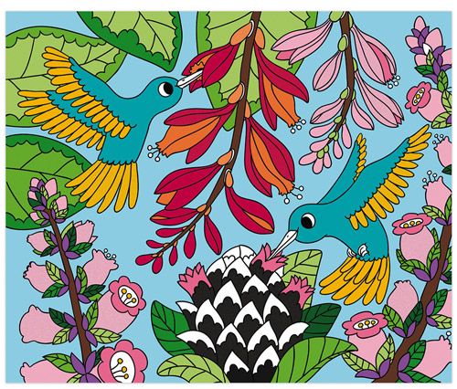 Комплект за изработване на картини с кадифе Janod