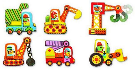 Детски пъзел Djeco: Превозни средства