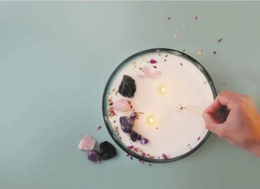 Комплект за правене на свещ Graine Creative - Литотерапия XXL