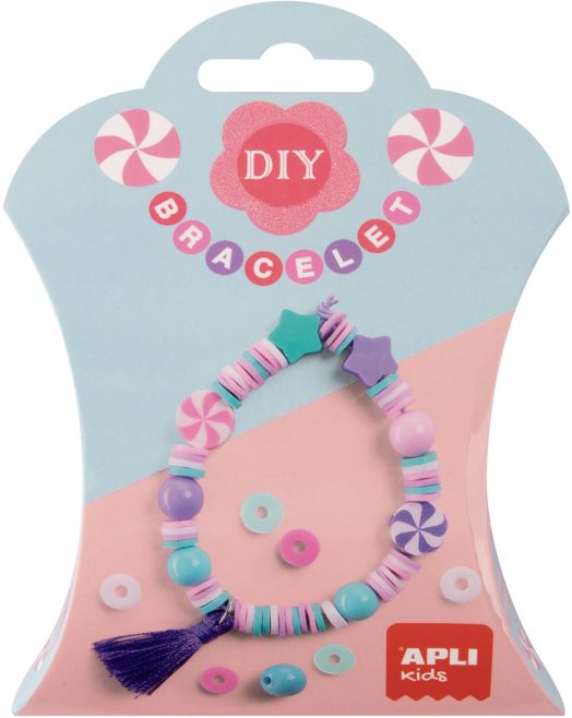 Креативен комплект Apli Kids - Направи си сам гривна, сладкиш