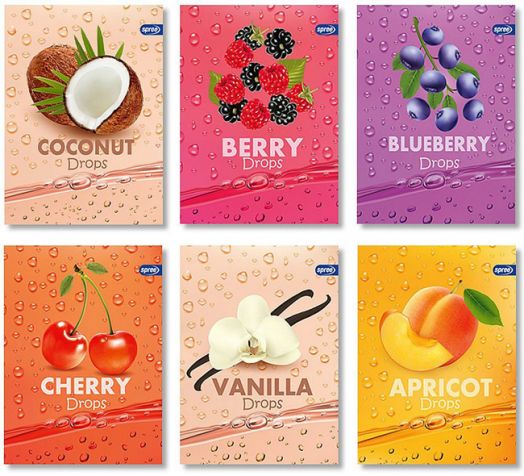 Тетрадка Spree Sugar Drops А4, 40 листа с широки редове