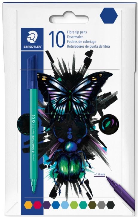 Флумастери Staedtler 326 Trend line, 10 цвята