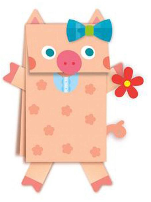 Творчески комплект 4M - Хартиени пликове с животни