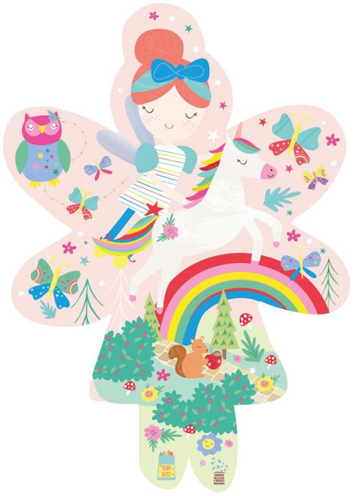 Пъзел Floss & Rock, Rainbow Fairy - Фея, 20 части