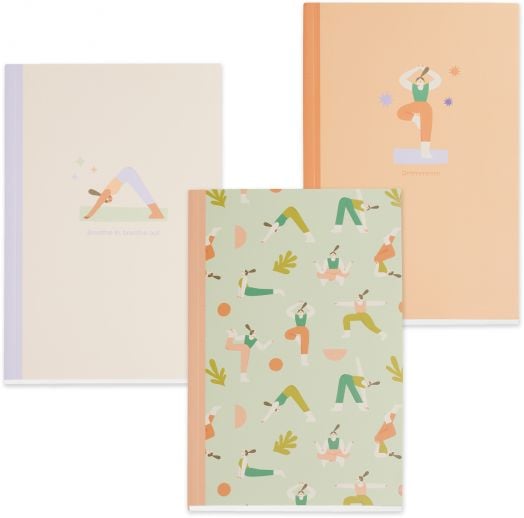 Комплект тефтери Miquelrius Inhale Exhale, 3 бр.