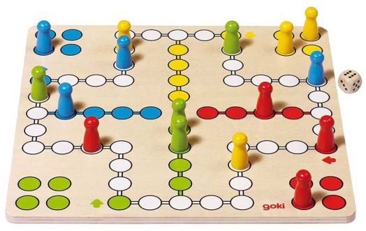 Игра Goki: Не се сърди, човече!, размер 28 x 28 см.