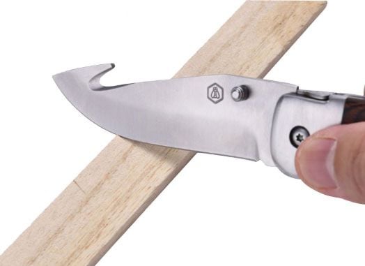 Сгъваем нож Laguiole Hunting knife, с кожен калъф