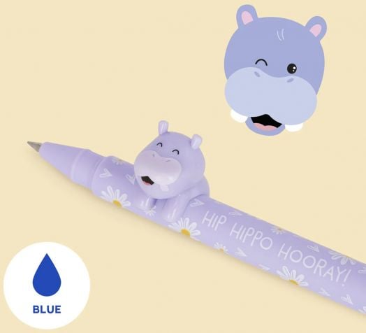 Гел химикалка с животинче Legami - Hippo