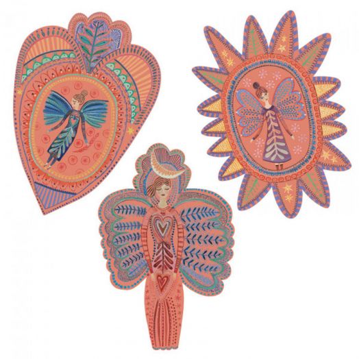 Комплект скреч карти Djeco - Ангели