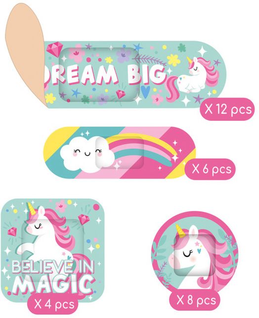 Лепенки за рани Legami - Unicorn, 30 бр.