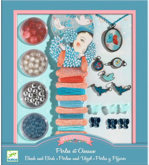 Игра Djeco: Създай бижута, Pearls and Birds