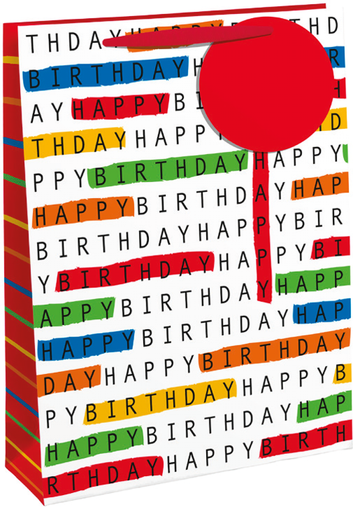 Подаръчна торбичка Eurowrap - Birthday, малка