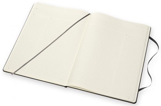 Черен тефтер Moleskine Pro Collection A4 Black с твърди корици