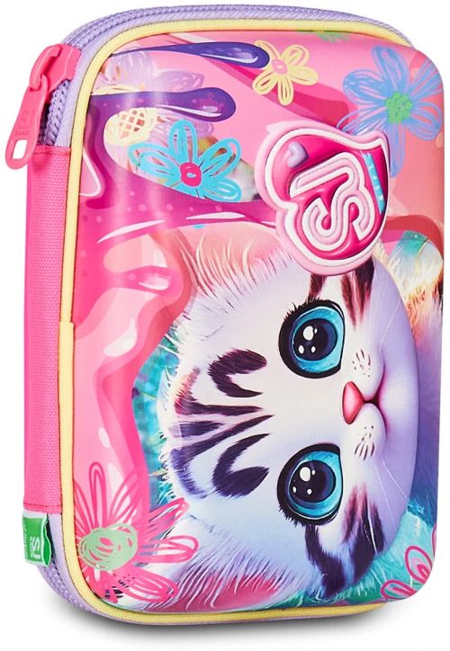 Ученически несесер Seven SJ Gang Speed Pad Cat & Air с едно отделение, пълен