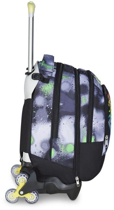 Ученическа раница на колела Seven Detach Spring Paint и телескопична дръжка