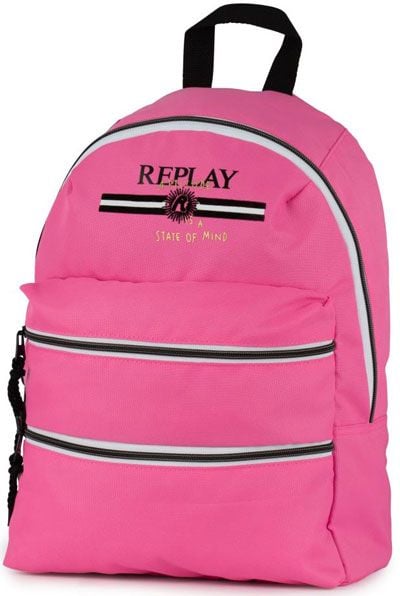Ученическа раница Replay с едно отделение, розова