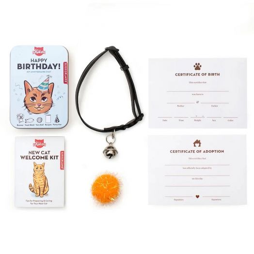 Комплект Kikkerland за посрещане на нов домашен любимец - коте