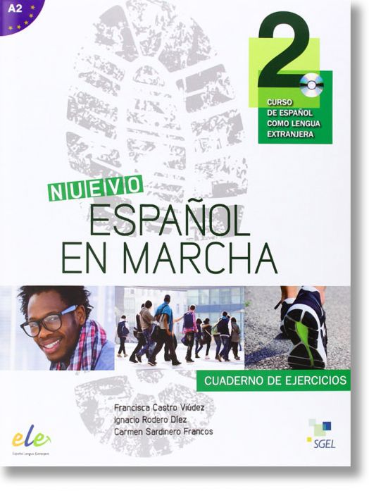 Учебна тетрадка по испански език: Nuevo Espanol en Marcha 2 + CD