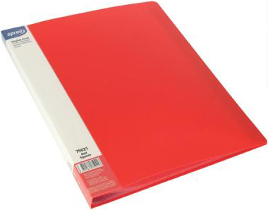 Папка Spree Square с 40 джоба А4, червена