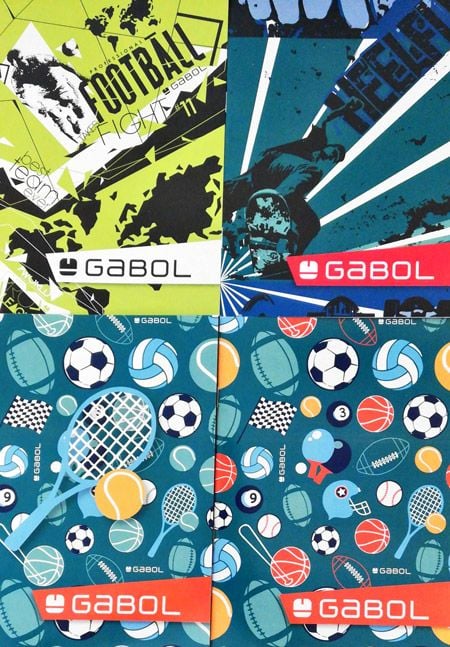 Тетрадка Gabol А5, 20 листа - малки квадратчета