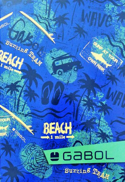 Тетрадка Gabol А4, 80 листа с широки редове, за момчета