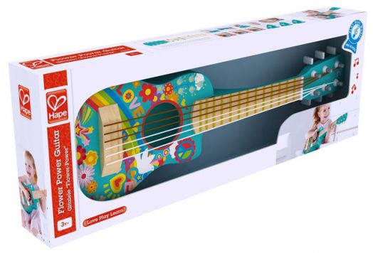 Разноцветна акустична китара Hape