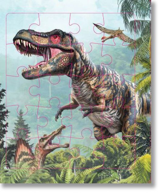 Книга с пъзели: Динозаври