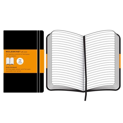 Тефтер Moleskine Classic с меки корици, линиран